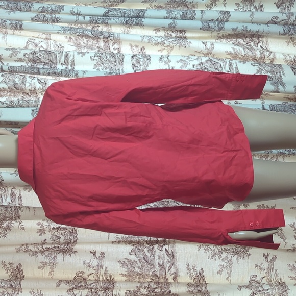 Calvin Klein Red Button-Down Shirt - Picture 5 of 7